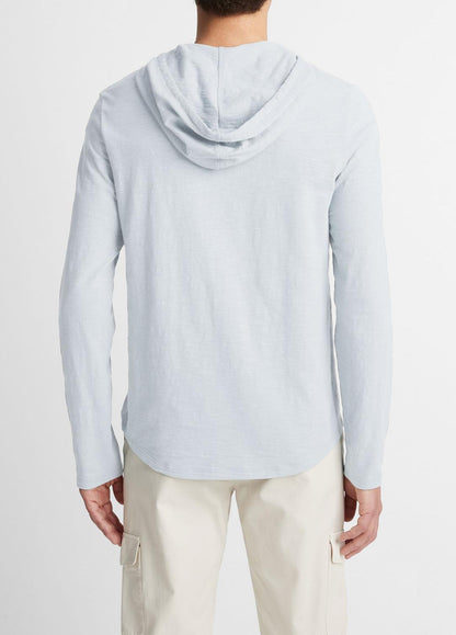 VINCE Textured Cotton Hoodie in Sweatshirts & Hoodies