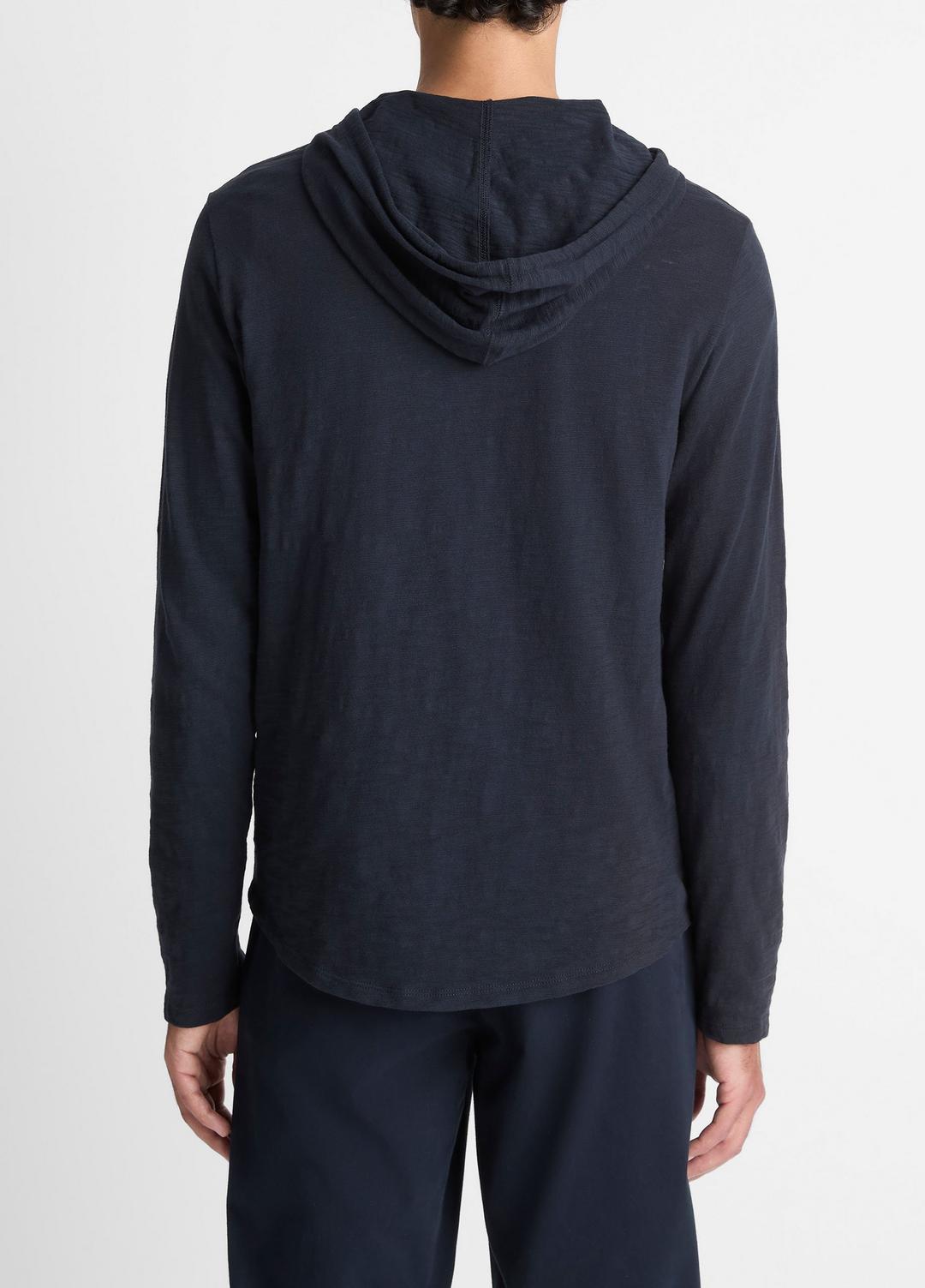 VINCE Textured Cotton Hoodie in Sweatshirts & Hoodies