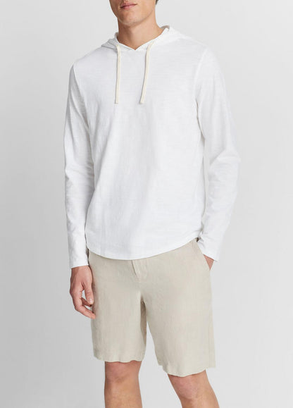 VINCE Textured Cotton Hoodie in Sweatshirts & Hoodies