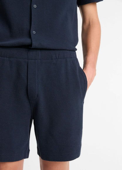 VINCE Cotton Bouclé Pull-On Short in Shorts