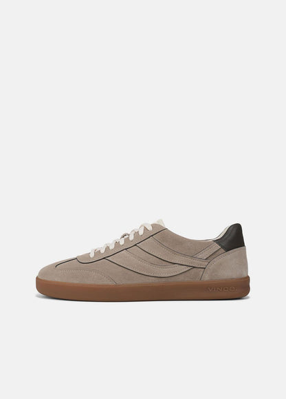 VINCE Oasis Contrast-Edge Suede & Leather Sneaker in Sneakers