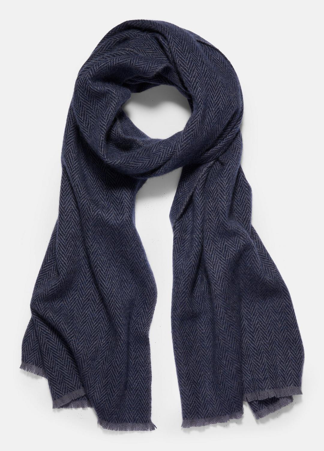 VINCE Herringbone Cashmere Scarf in Scarves & Hats