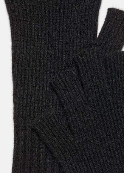 VINCE Wool-Cashmere Rib-Knit Fingerless Glove in Gloves