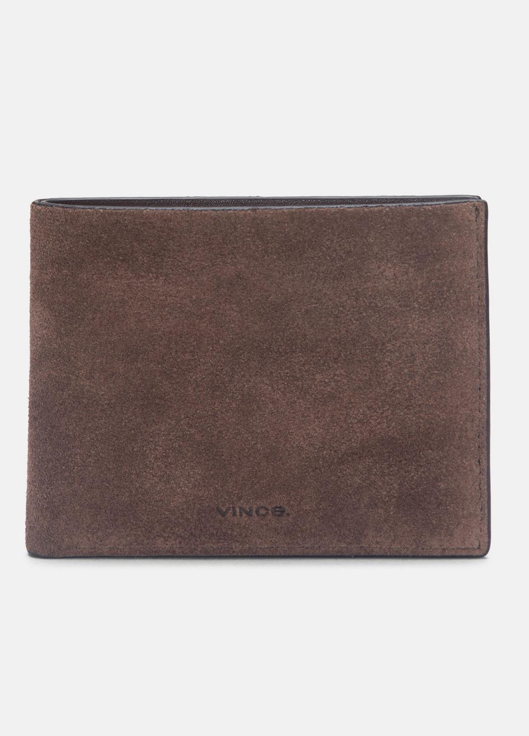 VINCE Suede Bifold Wallet in Bags