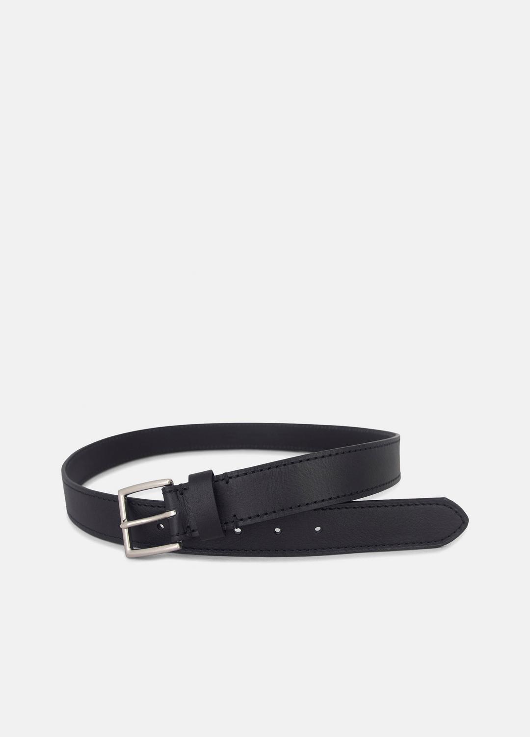 VINCE Men's 35mm Stitched Leather Belt in Belts