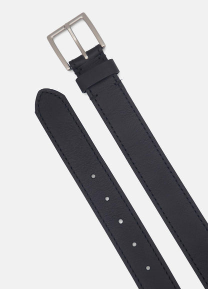 VINCE Men's 35mm Stitched Leather Belt in Belts