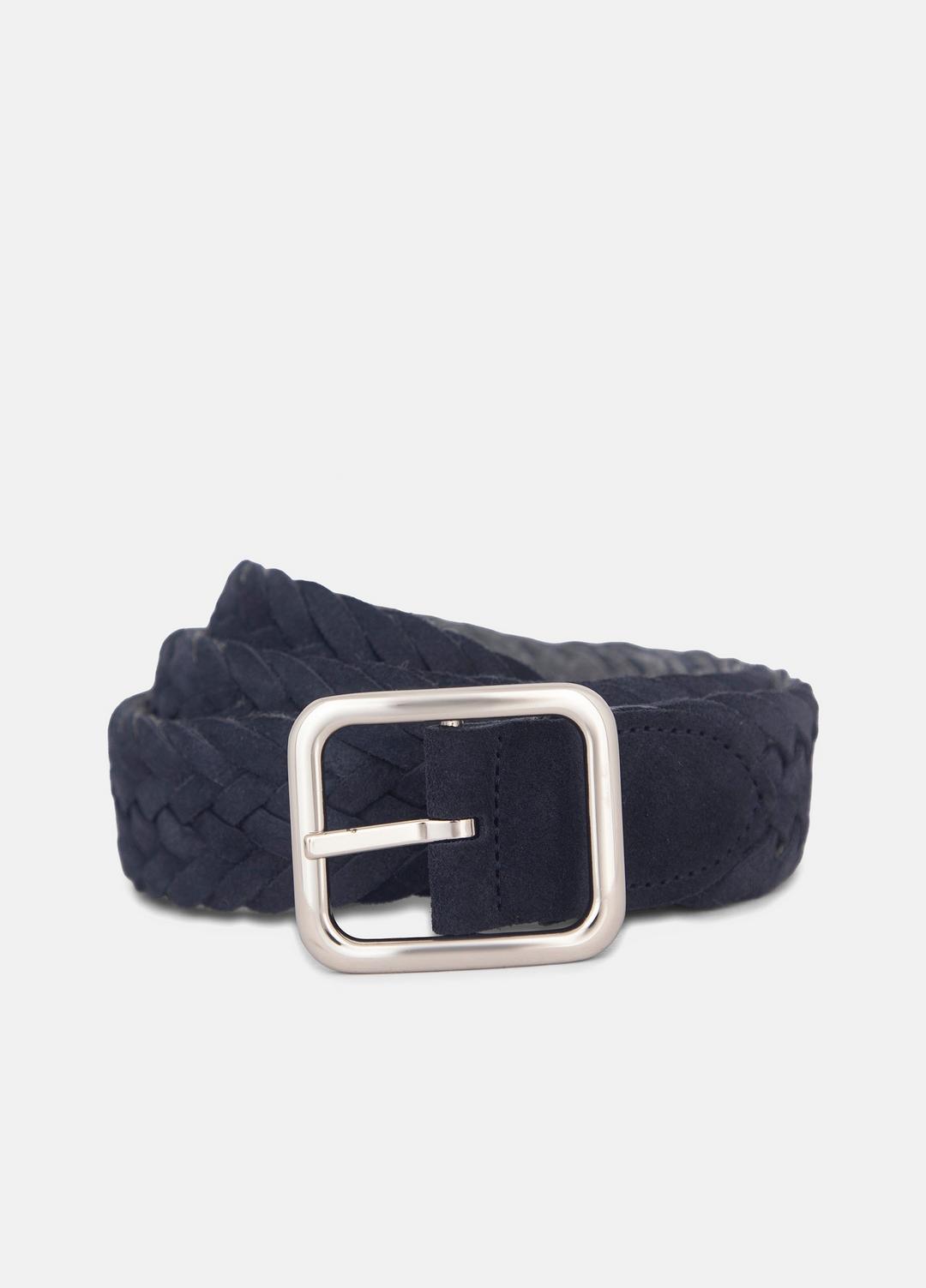 VINCE Men's 35mm Reversible Woven Suede Belt in Belts