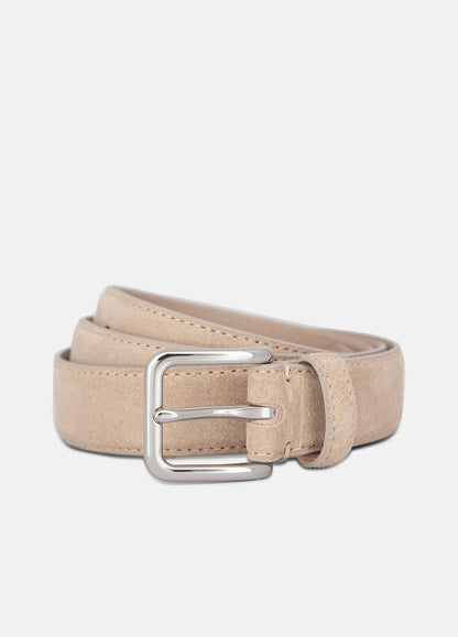 VINCE Men's 30mm Stitched Suede Belt in Belts