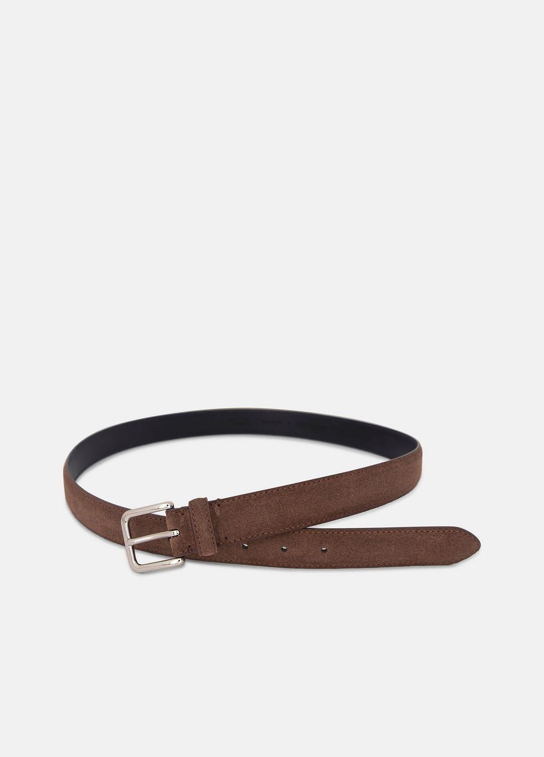 VINCE Men's 30mm Stitched Suede Belt in Belts