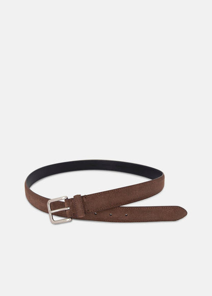 VINCE Men's 30mm Stitched Suede Belt in Belts