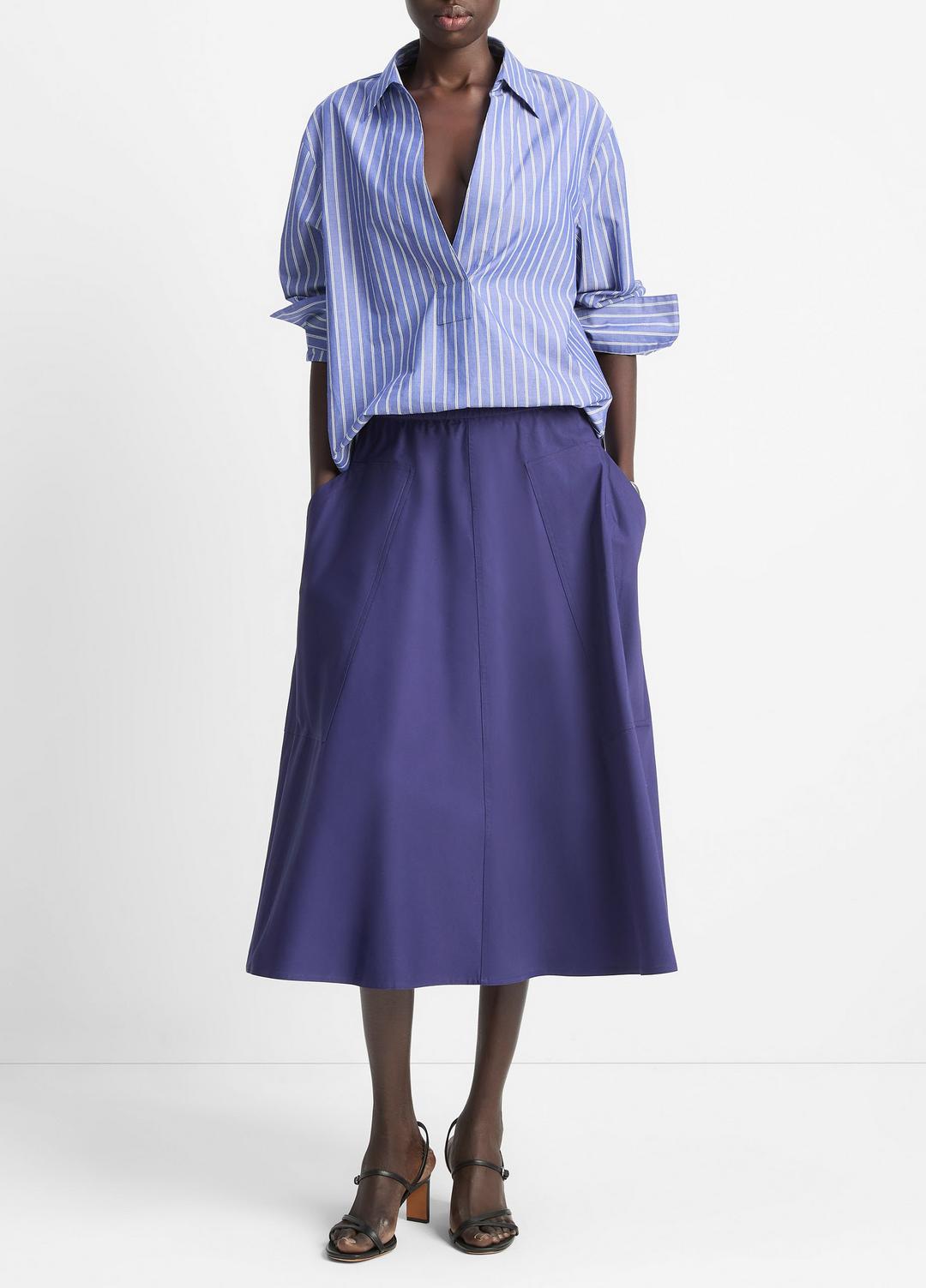 VINCE Cotton Full Skirt in Dresses & Skirts