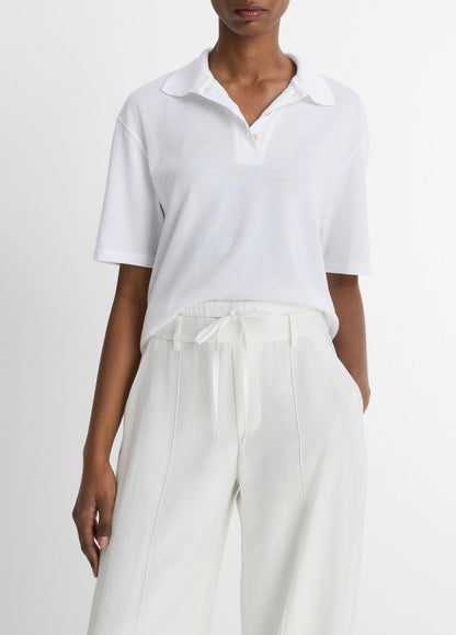 VINCE Easy Cotton Polo Shirt in Shirts & Tees