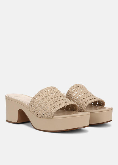VINCE Margo Woven Leather Platform Sandal in Shoes
