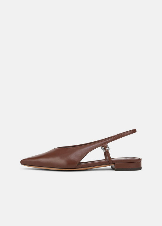 VINCE Ines Leather Slingback Flat in Shoes